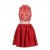 Short Red High Neck Prom Evening Formal Party Dresses ED010371