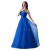 A-Line Sweetheart Long Blue Prom Evening Formal Party Dresses ED010386