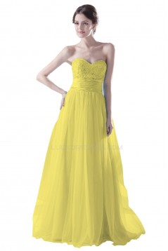 A-Line Long Blue Beaded Prom Evening Formal Party Dresses ED010403