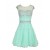 A-Line Short Blue Beaded Prom Evening Formal Party Dresses ED010426