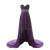 High Low Sweetheart Beaded Purple Chiffon Prom Evening Formal Party Dresses ED010433