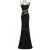 Trumpet/Mermaid One-Shoulder Beaded Long Black Prom Evening Formal Party Dresses ED010452