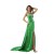 A-Line Beaded Long Green Prom Evening Formal Party Dresses ED010471