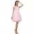 A-Line Spaghetti Strap Beaded Short Pink Prom Evening Formal Party Dresses ED010472