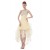 A-Line One-Shoulder Beaded Short Yellow Prom Evening Formal Party Dresses ED010484