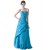 A-Line Strapless Beaded Long Blue Prom Evening Formal Party Dresses ED010492