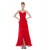A-Line Spaghetti Strap Long Red Chiffon Prom Evening Formal Party Dresses ED010495