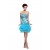 Short Strapless Blue Sequin Prom Evening Formal Party Dresses ED010511