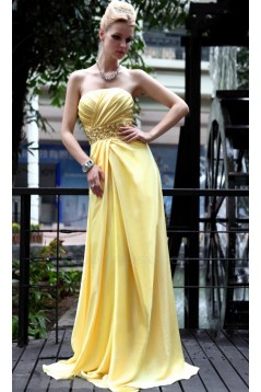 Strapless Long Chiffon Prom Evening Formal Party Dresses ED010512