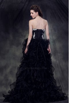 High Low Sweetheart Applique Prom Evening Formal Party Dresses ED010514