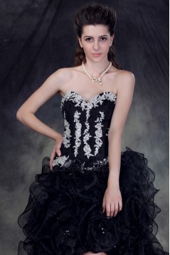 High Low Sweetheart Applique Prom Evening Formal Party Dresses ED010514