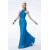 Trumpet/Mermaid Long Blue Chiffon Beaded Prom Evening Formal Party Dresses ED010538
