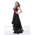 A-Line Halter Long Black Prom Evening Formal Party Dresses ED010562