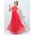 Empire Beaded Long Red Chiffon Prom Evening Formal Party Dresses ED010572