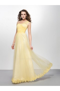 A-Line One-Shoulder Long Prom Evening Formal Party Dresses ED010579