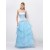 A-Line Sweetheart Beaded Long Blue Prom Evening Formal Party Dresses ED010580