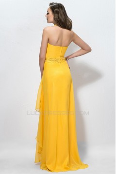 A-Line Halter Long Beaded Chiffon Prom Evening Formal Party Dresses ED010594
