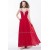 A-Line V-Neck Beaded Long Chiffon Prom Evening Formal Party Dresses ED010602