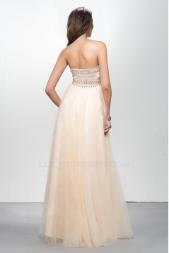 Empire Sweetheart Beaded Long Chiffon Prom Formal Dresses Maternity Evening Dresses ED010604