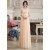 Sheath/Column Half Sleeve Bateau Long Chiffon Prom Evening Formal Party Dresses ED010613