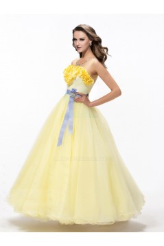 Long Yellow Prom Evening Formal Party Dresses ED010616