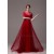 A-Line Half Sleeve Jewel Beaded Tulle Long Prom Evening Formal Party Dresses ED010618