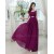 A-Line Bateau Beaded Purple Long Chiffon Prom Evening Formal Party Dresses ED010619