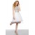 Modest Short White Beaded Prom Evening Cocktail Homecoming Party Dresses ED010628