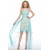 High Low Sweetheart Beaded Lace Applique Blue Prom Evening Cocktail Homecoming Party Dresses ED010629