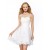 A-Line Short Beaded White Prom Evening Cocktail Homecoming Party Dresses ED010640