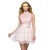 A-Line High-Neck Short Pink Applique Beaded Prom Evening Cocktail Homecoming Party Dresses ED010641