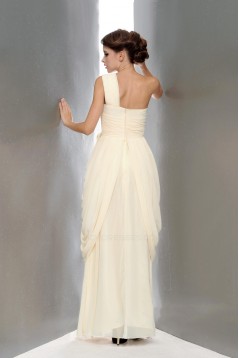 Column One-Shoulder Beaded Long Chiffon Prom Evening Formal Party Dresses ED010655