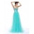A-Line Sweetheart Beaded Sequin Long Blue Prom Evening Formal Party Dresses ED010661