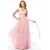 A-Line Sweetheart Long Pink Chiffon Prom Evening Formal Party Dresses ED010665