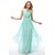 A-Line Strapless Beaded Long Chiffon Prom Evening Formal Party Dresses ED010666
