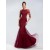 Trumpet/Mermaid Half Sleeve Bateau Lace Long Prom Evening Formal Party Dresses ED010669