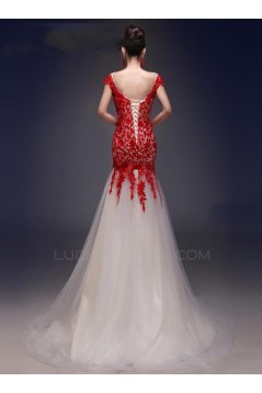 Trumpet/Mermaid Off the Shoulder Applique Long Prom Evening Formal Party Dresses ED010675