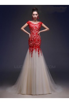 Trumpet/Mermaid Off the Shoulder Applique Long Prom Evening Formal Party Dresses ED010675