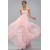 Empire Strapless Beaded Long Pink Chiffon Prom Evening Formal Party Dresses Maternity Evening Dresses  ED010687