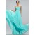 A-Line Sweetheart Beaded Long Blue Chiffon Prom Evening Formal Party Dresses ED010690