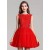 A-Line Short Beaded Red Prom Evening Formal Party Dresses ED010710