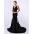 Trumpet/Mermaid Long Black Prom Evening Formal Party Dresses ED010714