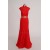 High Neck Long Red Lace Prom Evening Formal Party Dresses ED010758