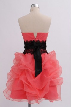 Short/Mini Strapless Lace Prom Evening Formal Party Dresses ED010761