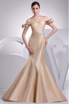 Trumpet/Mermaid Off-the-Shoulder Long Prom Evening Dresses ED010774