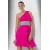 A-Line One-Shoulder Short Pink Cocktail Homecoming Prom Evening Dresses ED010781