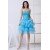Short/Mini Sweetheart Beaded Blue Cocktail Homecoming Dresses ED010792