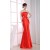 Trumpet/Mermaid Strapless Long Red Prom Evening Bridesmaid Dresses ED010804