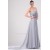 A-Line Strapless Long Chiffon Prom Evening Dresses ED010827