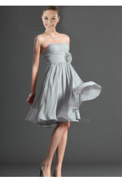 A-Line Sweetheart Short Chiffon Prom Evening Dresses Bridesmaid Dresses ED010832